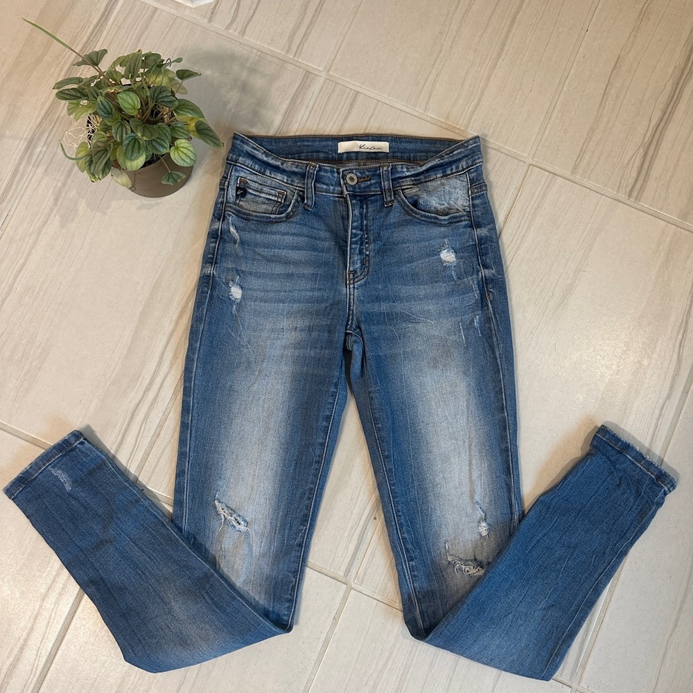 KanCan Distressed Blue Skinny Jeans